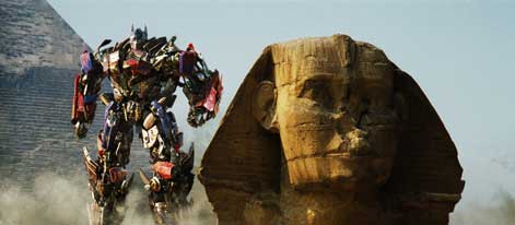 Optimus Prime with the Sphinx