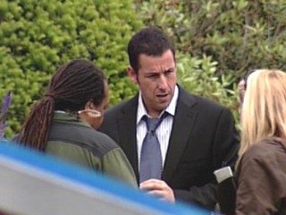 Adam Sandler on the set of 