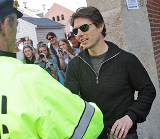 Tom Cruise films Wichita in Boston