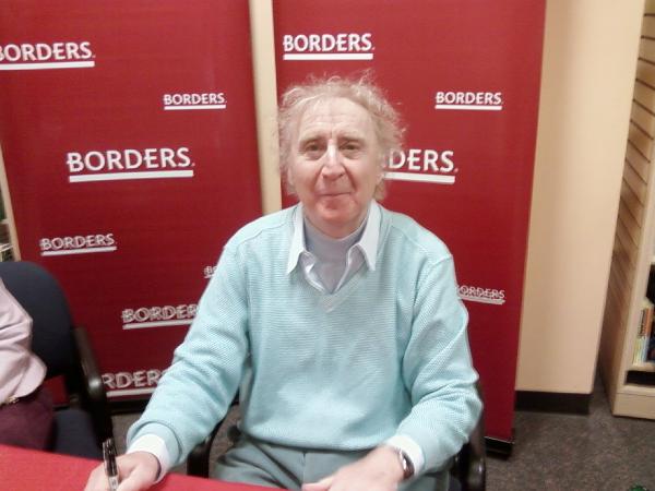 Gene Wilder at book signing in Borders Books in Boston's Back Bay