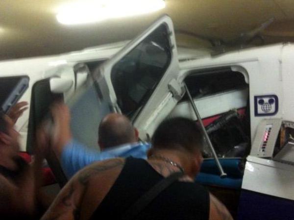 Disney Monorail trains collide