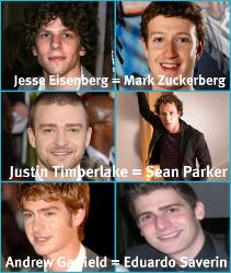 Jesse Eisenberg, Justin Timberlake & Andrew Garfield star in 
