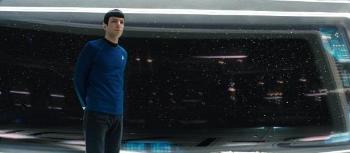 Zachary Quinto - Spock on the bridge in Star Trek