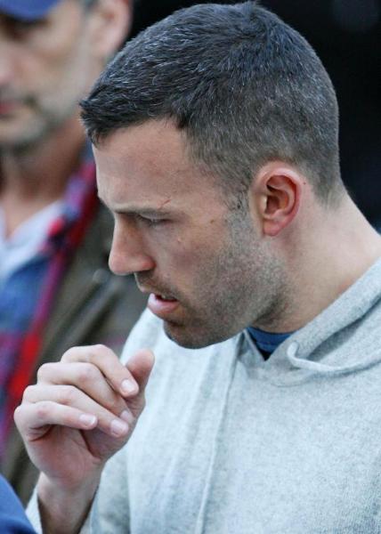 Ben Affleck directing on the set of The Town