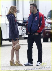 Blake Lively & Ben Affleck chat while filming 