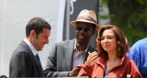 Adam Sandler and Chris Rock in Grown Ups